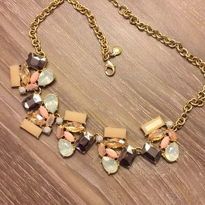 J.Crew pastel jewel statement necklace